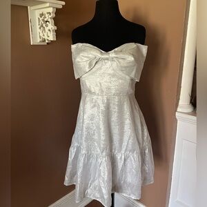 TCEC Jacquard bow dress